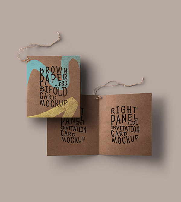 Brown Paper Card